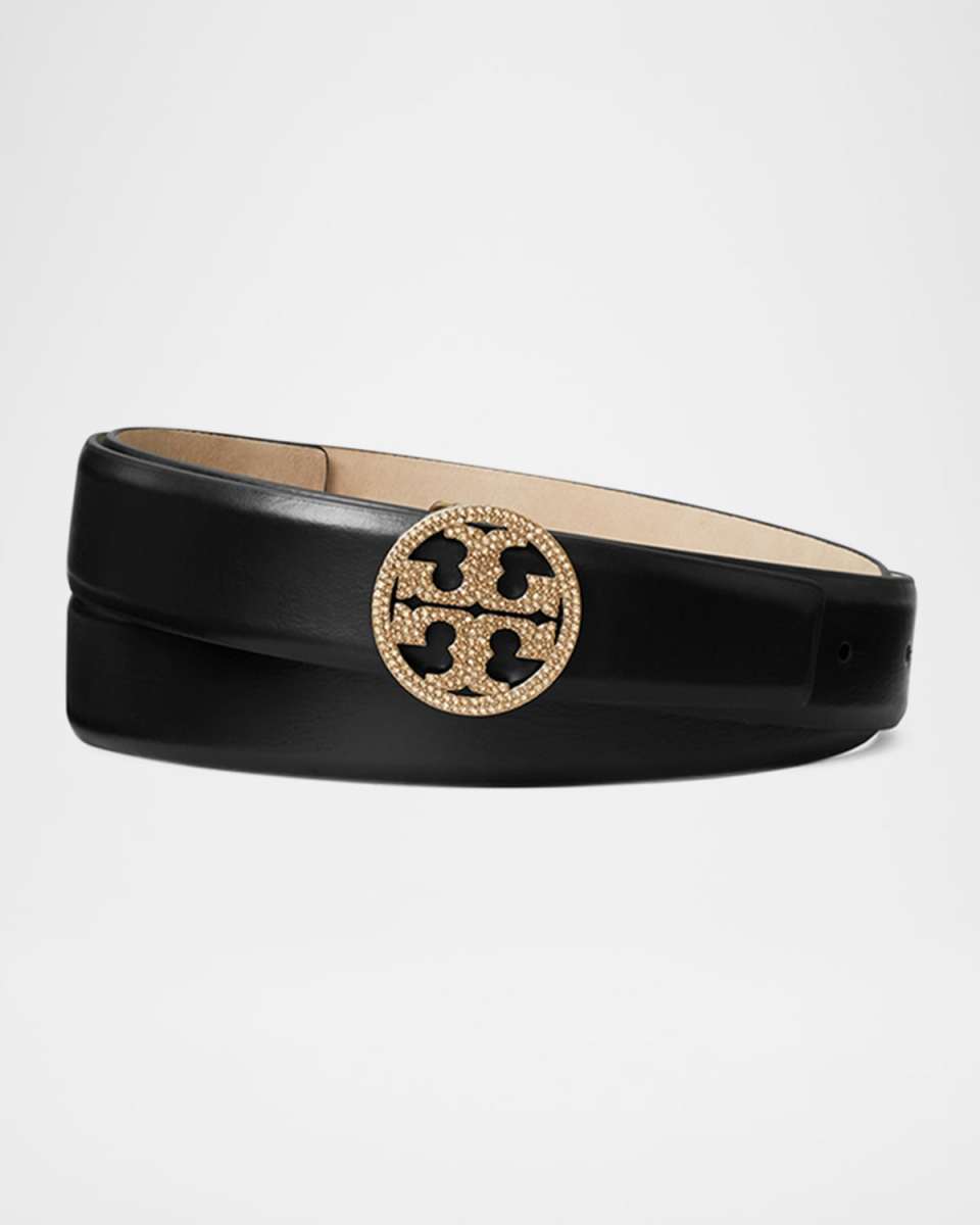 Miller Leather Pave Logo Belt